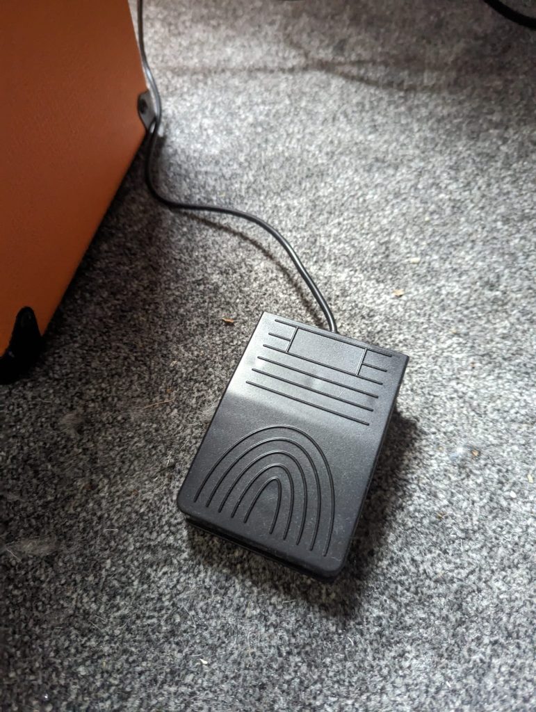 Footswitch under desk